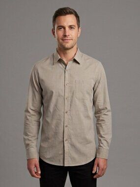 NWT SMASH Men's Long-Sleeve Button-Up Dress Shirt | Size Medium